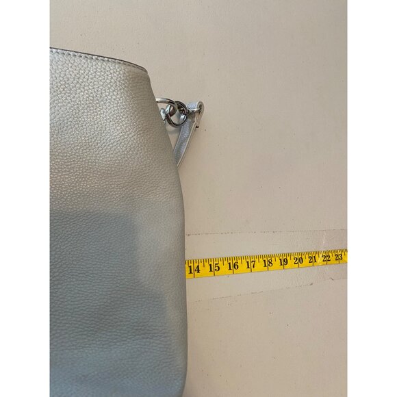 Jenna Kator Purse Bag & Wallet Gray Pebbled Vegan Leather Shoulder Crossbody - Picture 12 of 14